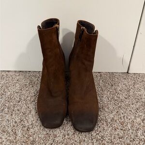 Aquatalia Dark Brown Ankle Booties